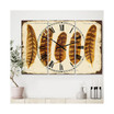 Five Pheasant Feathers Oversized Cottage 3 Panels Wall Clock - 38" x 38" x 1"