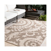 Alfresco ALF-9616 Camel 8'9" x 12'9" Area Rug, Indoor/Outdoor