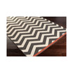 Alfresco ALF-9646 Black 5'3" x 7'6" Area Rug, Indoor/Outdoor