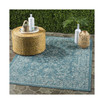 Courtyard Turquoise 5'3" x 7'7" Sisal Weave Outdoor Area Rug