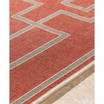 Alfresco ALF-9631 Rust 5'3" x 7'6" Area Rug, Indoor/Outdoor