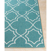 Alfresco ALF-9653 Teal 3' x 5'6" Area Rug, Indoor/Outdoor