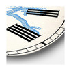 Blue Coral 2 Large Nautical & Coastal Wall Clock - 36" x 28" x 1"
