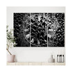 Abstract Droplets 15 Oversized Modern 3 Panels Wall Clock - 38" x 38" x 1"