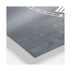 Beach 3 Panels Metal Wall Clock