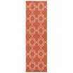 Alfresco ALF-9591 Rust 2'3" x 11'9" Runner Area Rug, Indoor/Outdoor