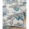 Alfresco ALF-9674 Aqua 5'3" x 7'6" Area Rug, Indoor/Outdoor