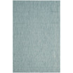 Courtyard Aqua 4' x 5'7" Sisal Weave Outdoor Area Rug