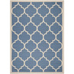Courtyard Blue and Beige 9' x 12' Outdoor Area Rug