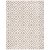 Amsterdam Ivory and Mauve 10' x 14' Outdoor Area Rug