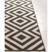 Alfresco ALF-9639 Black 7'3" Round Area Rug, Indoor/Outdoor