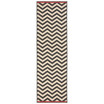 Alfresco ALF-9646 Black 2'3" x 11'9" Runner Area Rug, Indoor/Outdoor