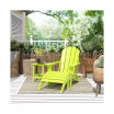 Adirondack Folding Chair with Ottoman and Side Table Set