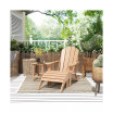 Adirondack Folding Chair with Ottoman and Side Table Set