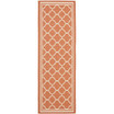 Courtyard Terracotta and Bone 2'3" x 6'7" Sisal Weave Runner Outdoor Area Rug