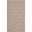 Courtyard Brown and Bone 2'7" x 5' Sisal Weave Outdoor Area Rug