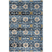 Amsterdam Blue and Creme 5'1" x 7'6" Outdoor Area Rug