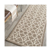 Courtyard Mocha and Beige 2'7" x 8'2" Runner Outdoor Area Rug