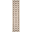 Courtyard Brown and Bone 2'3" x 10' Sisal Weave Runner Outdoor Area Rug