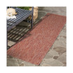 Courtyard Red 2'3" x 8' Sisal Weave Runner Outdoor Area Rug