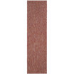 Courtyard Red 2'3" x 8' Sisal Weave Runner Outdoor Area Rug