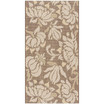 Courtyard Light Chocolate and Cream 2'7" x 5' Outdoor Area Rug