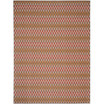 Hampton Dark Gray and Rust 8' x 11' Outdoor Area Rug