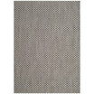 Courtyard Black and Light Gray 5'3" x 7'7" Sisal Weave Outdoor Area Rug