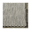 Courtyard Black and Light Gray 5'3" x 7'7" Sisal Weave Outdoor Area Rug