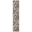 Alfresco ALF-9612 Black 2'3" x 11'9" Runner Area Rug, Indoor/Outdoor