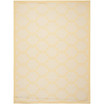 Courtyard Beige and Yellow 8' x 11' Sisal Weave Outdoor Area Rug