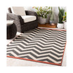 Alfresco ALF-9646 Black 8'9" Square Area Rug, Indoor/Outdoor