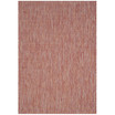 Courtyard Red 6'7" x 9'6" Sisal Weave Outdoor Area Rug