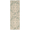 Rain RAI-1103 Sea Foam 2'6" x 8' Runner Area Rug, Indoor/Outdoor
