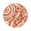 Alfresco ALF-9613 Rust 8'9" Round Area Rug, Indoor/Outdoor