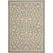Courtyard Gray and Natural 6'7" x 9'6" Outdoor Area Rug