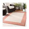 Alfresco ALF-9683 Burnt Orange 5'3" x 7'6" Area Rug, Indoor/Outdoor