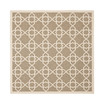 Courtyard Brown and Beige 7'10" x 7'10" Square Outdoor Area Rug