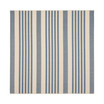 Courtyard Beige and Blue 6'7" x 6'7" Sisal Weave Square Outdoor Area Rug