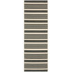 Courtyard Black and Bone 2'3" x 8' Sisal Weave Runner Outdoor Area Rug