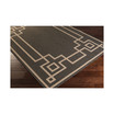 Alfresco ALF-9630 Black 8'9" Round Area Rug, Indoor/Outdoor