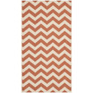 Courtyard Terracotta and Beige 2'7" x 5' Outdoor Area Rug