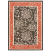 Alfresco ALF-9592 Black 8'9" Square Area Rug, Indoor/Outdoor