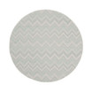 Courtyard Light Gray and Aqua 5'3" x 5'3" Sisal Weave Round Outdoor Area Rug