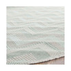 Courtyard Light Gray and Aqua 5'3" x 5'3" Sisal Weave Round Outdoor Area Rug