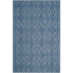 Courtyard Navy 6'7" x 9'6" Sisal Weave Outdoor Area Rug
