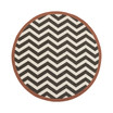 Alfresco ALF-9646 Black 8'9" Round Area Rug, Indoor/Outdoor