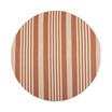 Courtyard Terracotta and Beige 7'10" x 7'10" Sisal Weave Round Outdoor Area Rug