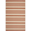 Courtyard Terracotta and Beige 5'3" x 7'7" Sisal Weave Outdoor Area Rug