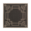 Alfresco ALF-9630 Black 8'9" Square Area Rug, Indoor/Outdoor